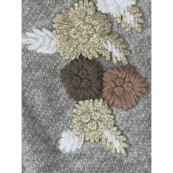 Style & Co Shabby Chic Rustic Luxury Coastal Boho Hoodie Embroidered Tassle 0-2 - Picture 8 of 10